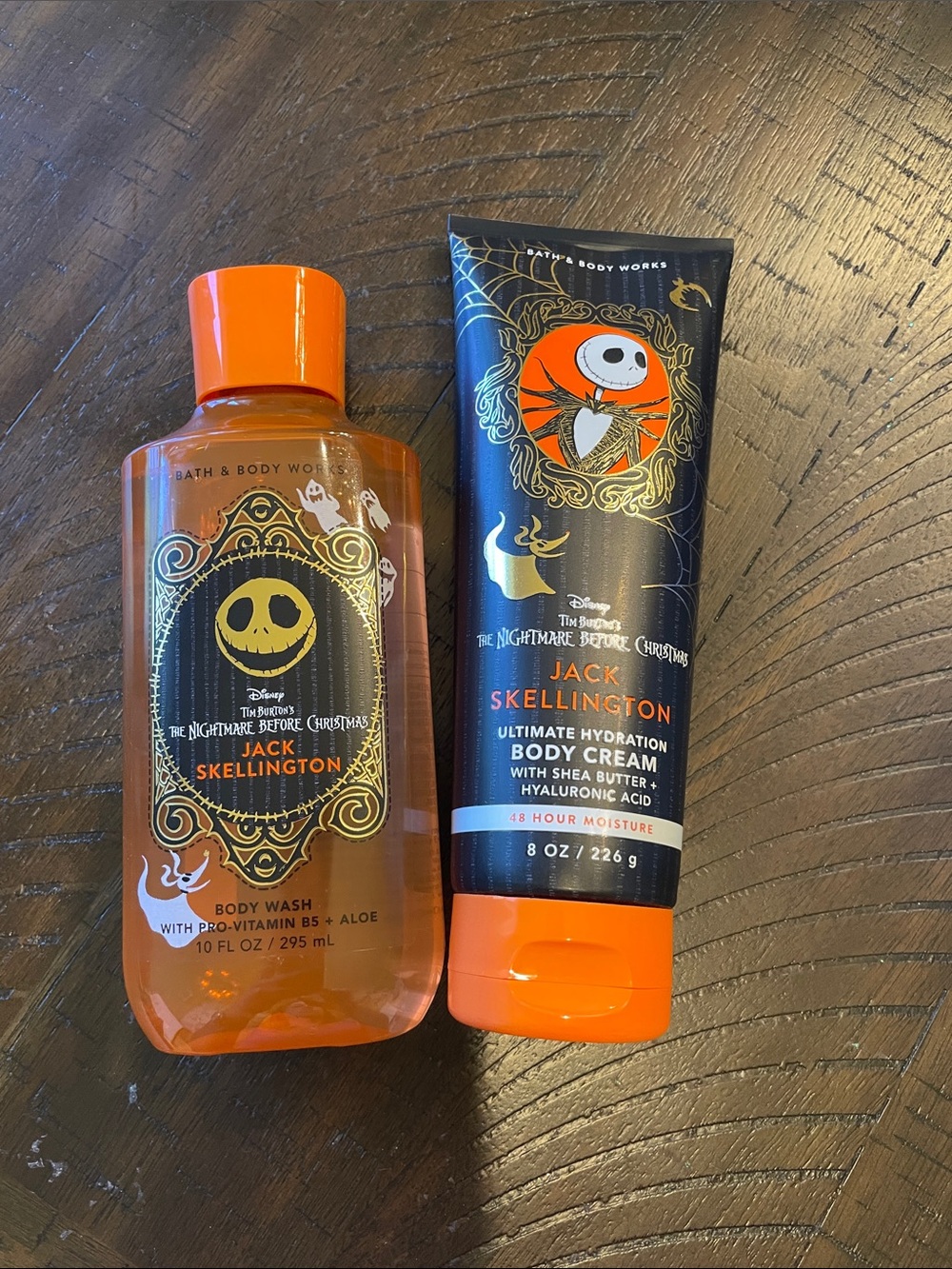 Bath & Body Works Jack Skellington Kids Orange Body Wash & Cream Set